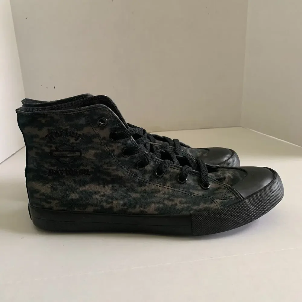 Harley Davidson Men's Size 8 Baxter High Top Camo Sneaker Shoes D93903 New